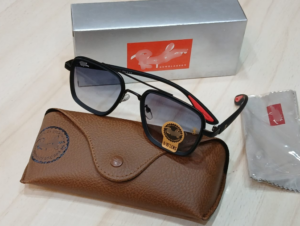 نظاره ريبان اسود مربع رجالي 2026