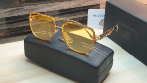 نظارة شمسية ماى بخ معدن غدسات صفراء