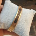 أسورة رجالى معدن روز جولد فى أسود