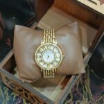 ساعة حريمى معدن هاى كوبى أستيك أنسيال لون دهبى