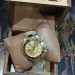 ساعة رجالى صب مارين دهبى فى سيلفر