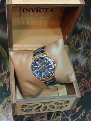 ساعه رجالى كحلى أستيك معدن ميرور أوريجينال