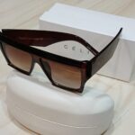 نظارة حريمى عريضة لون بنى صناعة أيطالى