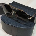 نظارة رجالى سوداء مدورة