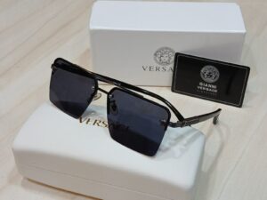 نظارة رجالى هاف فريم لون أسود عدسات سودة