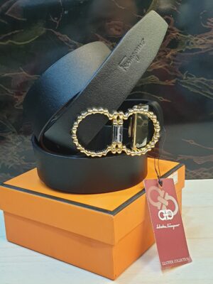 حزام شبابي سلفادور فرجامو جلد طبيعى