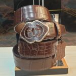 حزام رجالى كلاسيك لون بنى