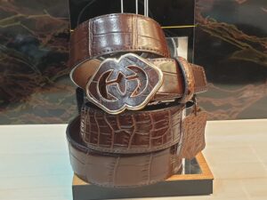 حزام رجالى كلاسيك لون بنى